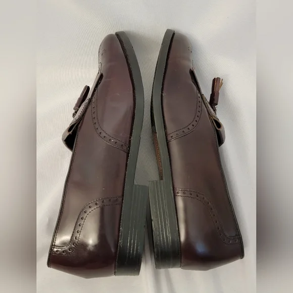 Nunn Bush Comfort Burgundy Tassel Loafers Size 12M - Picture 8 of 11
